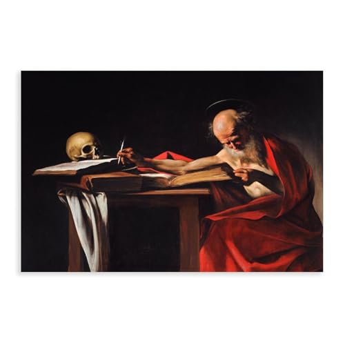 Toile de Caravage Saint Jérôme pour une décoration murale moderne de chambre à coucher