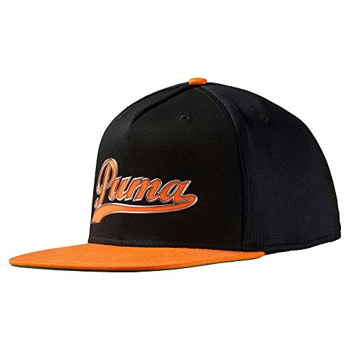 PUMA Golf- Script Snapback Cap Black/Vibrant Orange