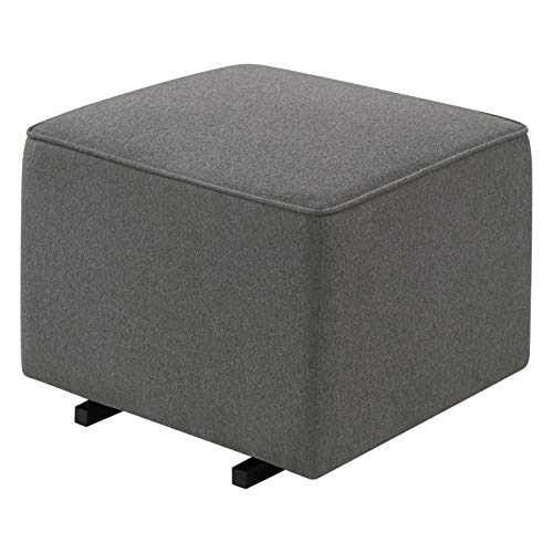 Image of DaVinci Universal Gliding Ottoman in Dark Grey, Greenguard Gold & CertiPUR-US Certified