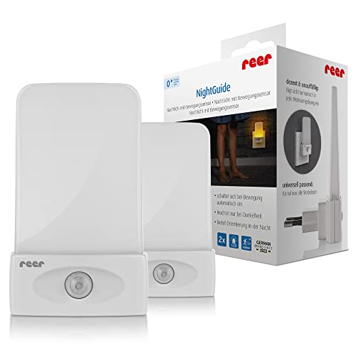 reer NightGuide Nachtlicht für die Steckdose - mit Dämmerungs-Sensor -...