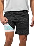 Chubbies 7’’ Sport Shorts – Men’s Gym Shorts and Activewear, Anti-Chafing Compression Liner, Elastic Waistband, 3 Pockets, Quests, Medium