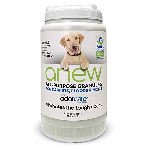 anew All-Purpose Granules 64 oz. (Value Pack) Pet Odor Eliminator for Carpets, Floors, Upholstery & More - EPA Safer Choice-Certified