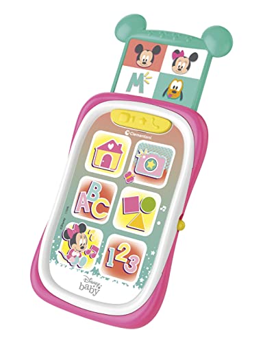 Clementoni Disney Baby Minnie Téléphone Enfants Primo Smartphone Jeu Électronique Education Version Italien 17696 - vue 5
