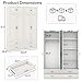 LABROSKIA Armoire Wardrobe Closet with Doors: 89
