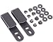 Quick Clip Pro Tough Holster Clips, Adjustable Cant for IWB OWB Kydex, Leather, Hybrid Holster Making. Tuckable Black Plastic with 1/4" Binding Posts/Chicago Screws. Made in USA