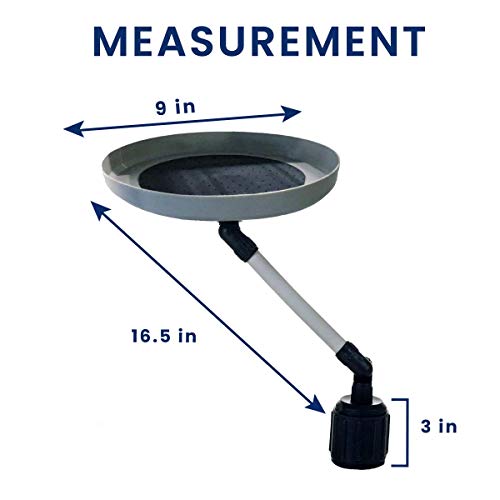 image for Zento Deals Car Food Round Swivel Tray – Vehicle Organizer for Food 