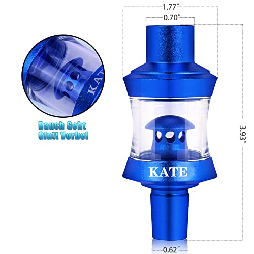 KATE Shisha Molassefänger,Acryl,Für alle Shishas mit 18/8 Schliff,universelles Shisha Zubehör,mehr Durchzug und saubere… – Bild 5