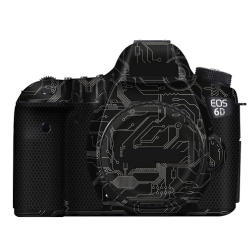 Film vinyle 6D pour Canon EOS 6D protection anti-rayures motif circuit titane