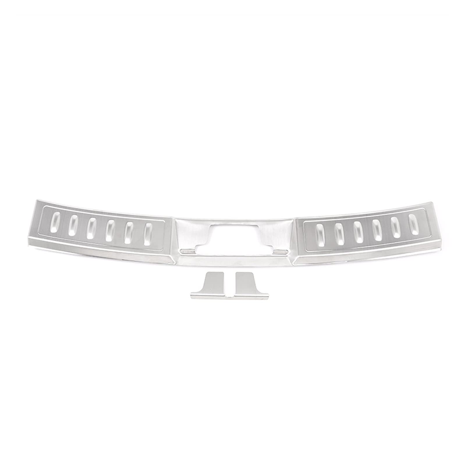 AIPING Fit For Land Rover Evoque L551 2019-2020 Silver Stainless Steel Rear Bumper Plate Protect Cover Accessories 2 Pcs AIPING (Color Name : Silver)