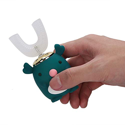 Elektrische zahnbürste kinder, U-förmige automatische Zahnbürste für Kinder, 5 Gang Autobrush Reinigungsmodus, essbare weiche Borsten zahnbürste kinder 360 grad für Kleinkinder entwickelt – Bild 8