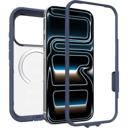 Miniatura 4 de Otterbox Defender Pro XT MagSafe Funda para iPhone 17 Pro, Claro/Azul