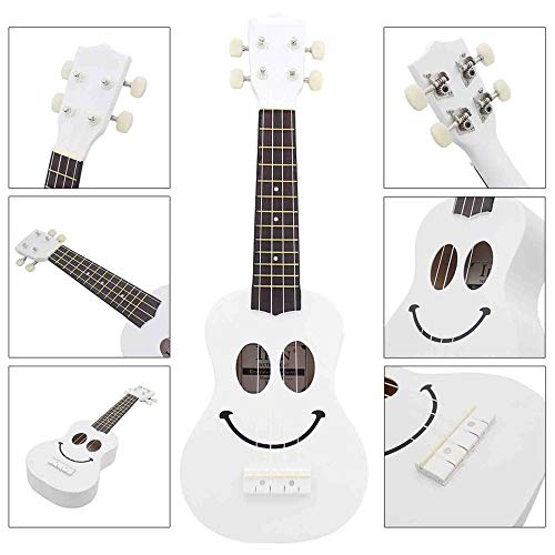 Ukulélé 21 pouces complet Sapele sourire blanc Instrument de musique hawaïen pour garçons, filles, enfants, débutants… - Les Beatles, Paul McCartney, John Lennon, RIngo Starr, George Harrison Ukulélé 21 pouces complet Sapele sourire blanc Instrument de musique hawaïen pour garçons, filles, enfants, débutants… – Image 7