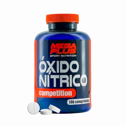 Oxido Nítrico - Mega Plus - Potente Pre Entreno Y Estimulador Natural De Testosterona Hombre - Potenciador de Óxido Nítrico, Mejora Energía, Circulación Y Rendimiento Deportivo - 180 Cápsulas - 171028