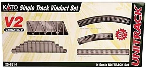Kato USA Model Train Products V2 UNITRACK Single Track Viaduct Set