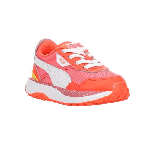 PUMA Toddler Girls Cruise Rider Brain Freeze Slip On Sneakers Shoes Casual - Orange, Pink - Size 7 M2