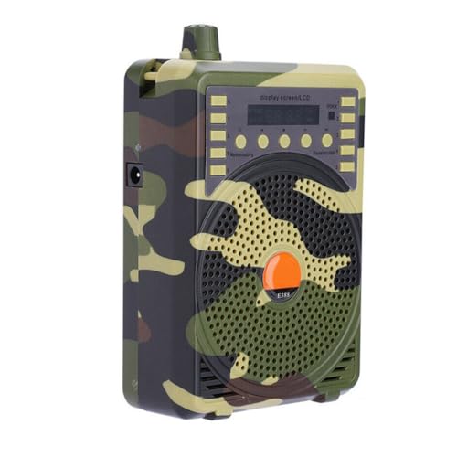 QUXVUIS Amplificador de Control Remoto Recargable de Larga Distancia, Amplificador Voz enseñanza para Caza tamaño pequeño, Altavoz Llamada pájaro para Caza