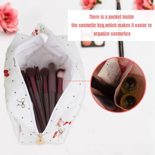 Floral Makeup Bag Set for Women Girls Cosmetic Travel Toiletry Bag3