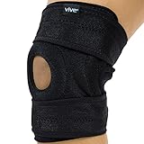 Vive Knee Brace for Women - Hinged Stabilizing Support - Open Patella for ACL, MCL, Meniscus Injury Tear - Athletic Compression Wrap for Joint and Arthritis Pain Relief