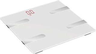 Smart Balance Electronic Floor Scale Bathroom Weight Scale Household Body Fat Scale Bluetooth Human BMI Fat Percent(White)