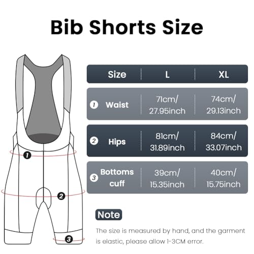 AUAYO Culotte Ciclismo Mujer, Pro Babero Acolchado Pantalones Cortos de Ciclista para Mujer, Ligero Elástico Culote Corto, Culote Corto Bicicleta Mujer, L - imagen 3