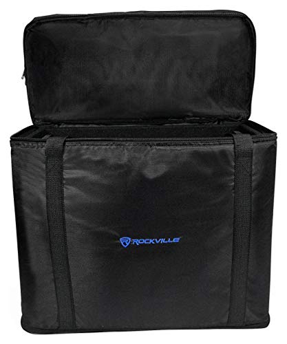 Image of Rockville RRB55 5U Rack Bag Double-Sided Case, 16 inch Depth, Shoulder Strap
