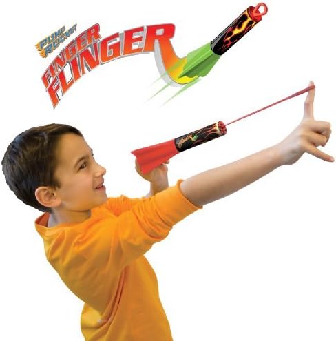 Pump Rocket Finger Flingers - Set of 2 Flying Foam Rockets