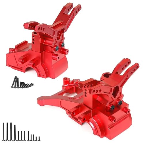 Boîtier de vitesse RC en métal rouge premium pour Arrma 1/10 3S et Typhon 1/8
