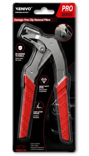 Car Clip Pliers Damage-Free Clip Removal Pliers for Plastic Push Pins Panel Clip Removal Tool for Door Trim Interior Panel & Bumper Clips