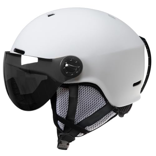 Casque de ski avec lunettes pour glisser sur la poudreuse en toute sécurité