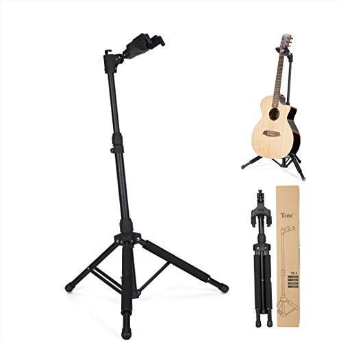 Multiuse Guitar Stand Cello Stand, TOM All-powerful and Portable Folding Stand for Multiple Instruments, Adjustable to Support Kinds of Instruments, Guitar, Ukulele, Cello, Banjo. (TX-1)