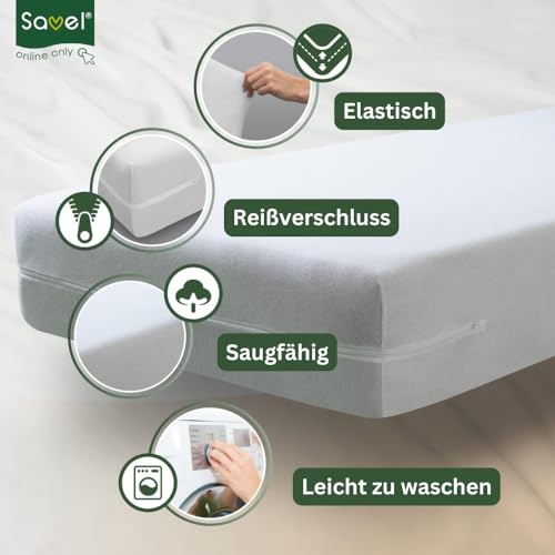 SAVEL Matratzenbezug aus Baumwollfrottee