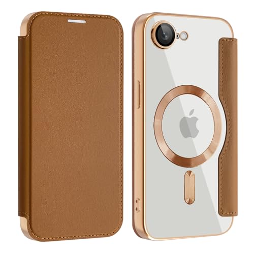 yRFID wʃNAEMagsafeΉziPhone 16e SE4 p P[X 蒠^ JY Sʕی Xgbvz[ XL~Oh~ J[h[ ACtH16e 4 Jo[ (uE)