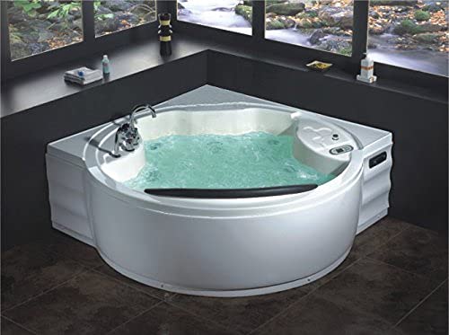Bagno Italia Vasca da bagno Idromassaggio da cm 180x180 Super accessoriata con Riscaldatore Cromoterapia e 36 getti I11