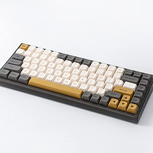 Image of YUNZII KC84 Pro Hot Swappable Mechanical Keyboard 84-Key Gaming Keyboard with Translucent ABS Case, RGB Backlit for Mac /Win /Gamers (Gateron Brown Switch, Shimmer)