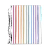 Erin Condren Spiral Teacher Record Book 7' x 9' Platinum-Coiled Notebook with 160 Pages, Colorful Tabbed Sections, Sturdy Laminated Cover, Designed for Tracking Grades and Student Progress