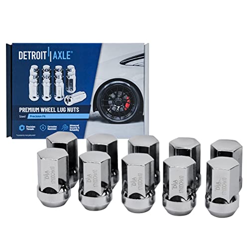 Image of Detroit Axle - Front End Control Arms Kit for 07-09 Chrysler Aspen, 06-09 Dodge Durango, Upper Control Arms + Ball Joint Tie Rods Boots Wheel Lug Nuts Rear Sway Bars 2006 2007 2008 2009 Replacement