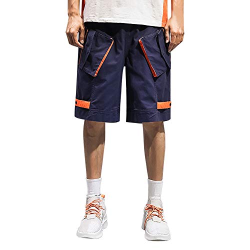 MMUJERY Pantalones Hombre-Pantalones Cortos Hombre-Pantalones de Trabajo Cortos-Pantalón Corto Casual de Hombre-Pantalones Cortos Casuales de los Hombres de Moda con Bolsillos