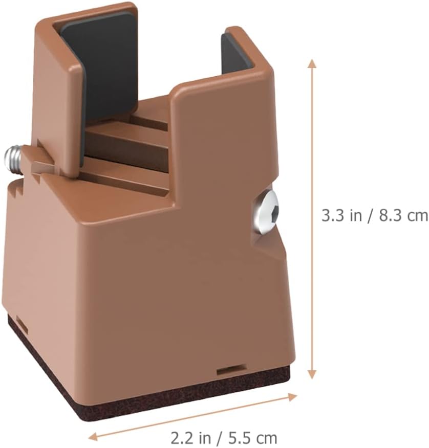 Toddmomy Adjustable Desk 4pcs Adjustable Chair Risers with Screw Clamp Heavy Duty Sofa Tables Bed Furniture Risers Chair Leg Block Wardrobe Feet Adjustable Table Legs