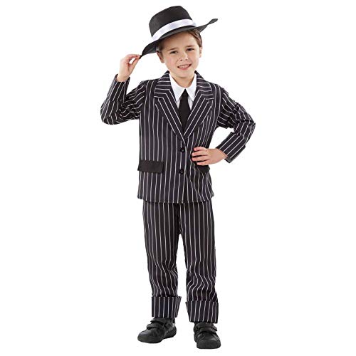 Fun Shack Déguisement Gangster Enfant, Déguisement Halloween Enfant Taille S