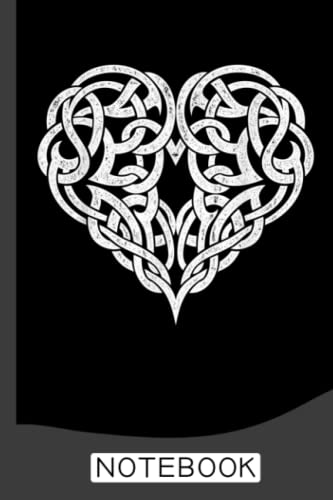 Celtic Heart Knot Tattoo Notebook: College ruled notebook for Tattooists And Students, Artists Men & Women