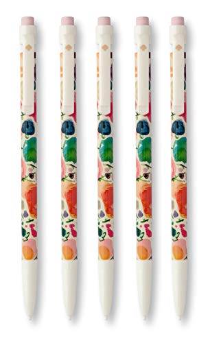 Kate Spade New York Mechanical Pencil Set of 5, Holds 7mm Lead, Floral