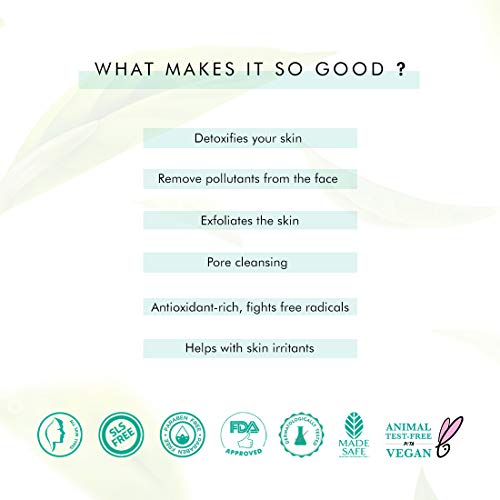 mCaffeine Green Tea Face Scrub with Vitamin C & Walnut for Women & Men | Removes Dirt, Blackheads & Gently Exfoliates Skin | For Oily, Normal, Dry,... - Image 5