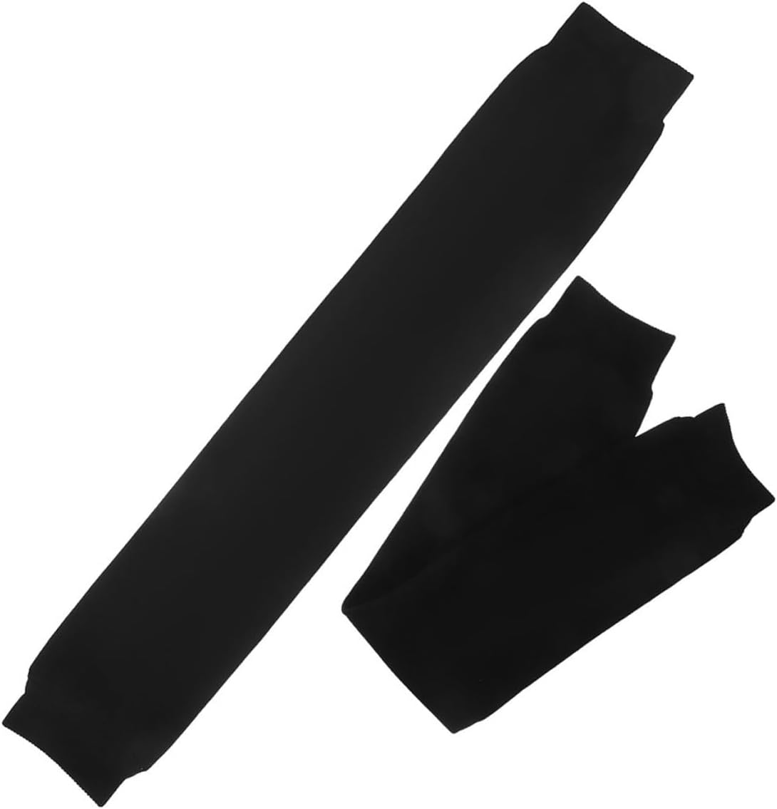 Mikinona Men’s Football Calf Compression Sleeves 2pcs Set, Black S Youth Size, Breathable Support Leg Sleeves for Running and Sports Accessories