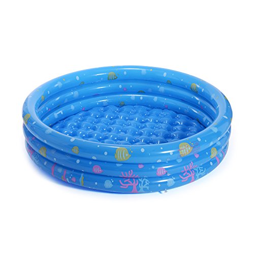 Silver_river Piscina Gonfiabile per Bambini con Modello Animale Marino(Blu/Colore Rosa/Verde/Arancione)