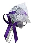 Sie bekommen : 10 x Hochzeitsanstecker Gästeanstecker Anstecker Hochzeit AS0015 lila