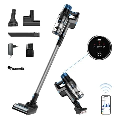 Proscenic P11 Smart Cordless Vacuum Cleaner, Up to 60Mins Runtime, Handheld Vacuum with 30KPA Strong Suction Power, Smart App Integration, for Carpet, Hard Floor, Pet Hair… Cover