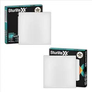 Sturlite Lexxo 8W Square LED Surface Light| 6500k Cool White Color Temperature| 800 Lumens with CRI Tech for Accurate Color Representation - (Pack of 2)