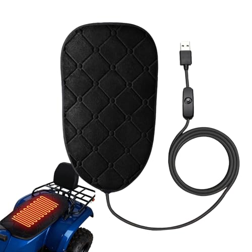 Cojín de asiento de motocicleta, almohadilla térmica para motocicleta y funda cálida para scooter, cómoda alfombrilla de calefacción eléctrica para motocross, ATV, motos de nieve, para viajes por