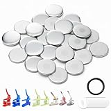 Lot de 25 : ce produit est vendu en lot de 25, avec l'arrière, l'avant, joint d'étanchéité et film plastique pour créer plusieurs aimants de réfrigérateur personnalisés pour vous-même ou à offrir en cadeau