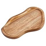 Plateau en bois:Plateau moulin à sel et poivre d'environ 127mm de large, Longueur 191mm, épaisseur de 15.5mm, diamètre intérieur:176x101mm , 1 pc / set